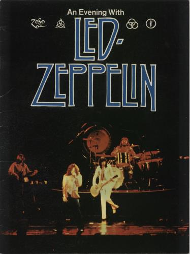Led Zeppelin An Evening With Led Zeppelin US tour programme